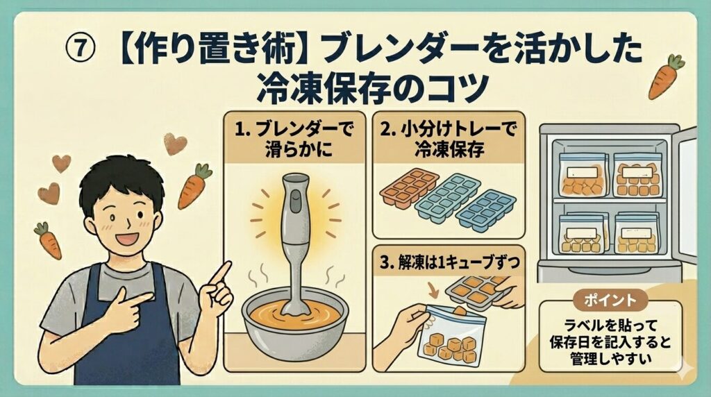 作り置き術】ブレンダーを活かした冷凍保存のコツ
