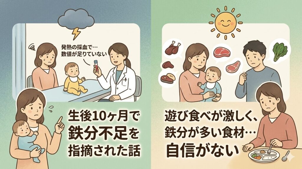 ①【実体験】生後10ヶ月で鉄分不足を指摘された話